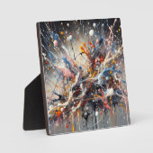 Emotionaler Farbschlag - Abstrakter Expressionist  Fotoplatte (Vorderseite)