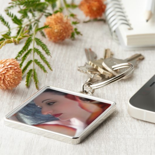 Emotionaler freier Fall - Selbstportrait Schlüsselanhänger (Seite)