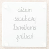 Emotionaler Glass-Untersetzer Glasuntersetzer (Rückseite)