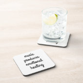 Emotionaler harter Kunststoff-Untersetzer Getränkeuntersetzer (Rechte Seite)