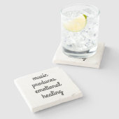 Emotionaler Heilmarmor Stone Untersetzer (Seitenansicht)