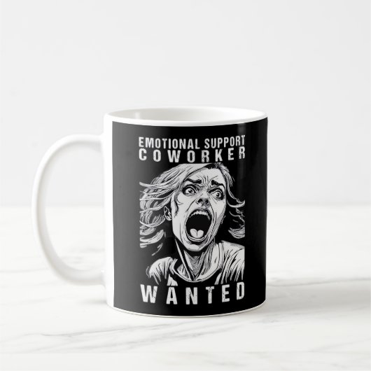 Emotionaler Helfer - Gewollt Funny Office Empl Kaffeetasse (Links)