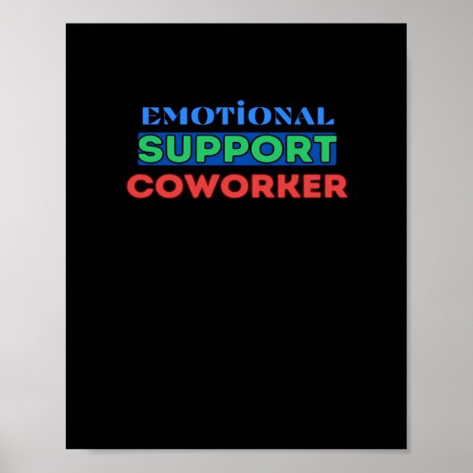 Emotionaler Helfer, Mitarbeiter-Geschenk, Kollege Poster (Vorne)