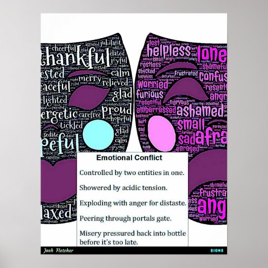 Emotionaler Konflikt Poster (Vorne)