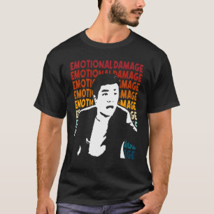 emotionaler Schaden Meme Text wiederholen asiatisc T-Shirt