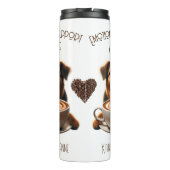 Emotionaler Support Coffee Niedlich Mocha Thermosbecher (Rückseite)
