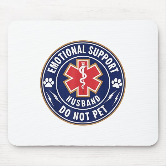 Emotionaler Support - Ehemann kann Service Dog L Mousepad (Vorne)