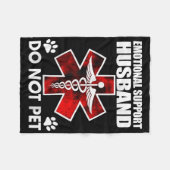 Emotionaler Support - Husband nicht Pet _8 Fleecedecke (Vorderseite (Horizontal))