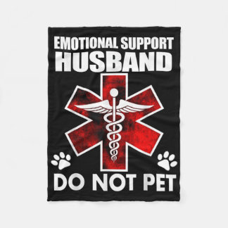 Emotionaler Support - Husband nicht Pet _8 Fleecedecke