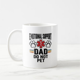 Emotionaler Unterstützer-Vater Nicht Streicheln Vi Kaffeetasse