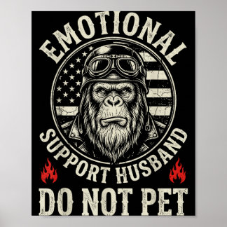 Emotionaler Unterstützung Ehemann nicht streicheln Poster