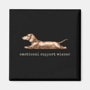 Emotionaler Unterstützungs-Dackel Lustiger Dachshu Magnet