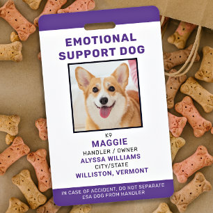 Emotionaler Unterstützungs Hund Personalisierter H Ausweis