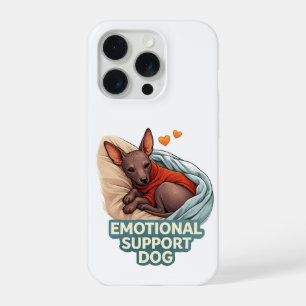 Emotionaler Unterstützungs Hund Xoloitzcuintli iPhone 15 Pro Hülle