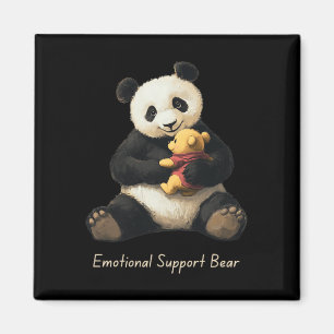 Emotionaler Unterstützungs-Panda-Bär, der einen sü Magnet