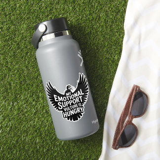 Emotionaler Unterstützungsgeier Lustiges Mental He Aufkleber