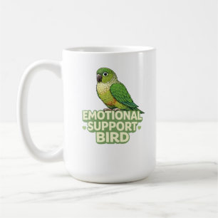 Emotionaler Unterstützungsvogel Grünwangen-Sittich Kaffeetasse
