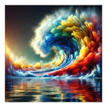 Emotionaler Vortex: Cinematische Welle von Farben