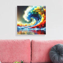 Emotionaler Vortex: Cinematische Welle von Farben