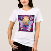 Emotionales Angel-Emoji-T-Shirt 🥺 💖 Tri-Blend Shirt (Vorderseite)