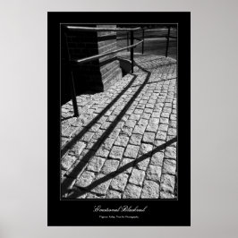 Emotionales Blackrail im Stil der Kunstgalerie Poster