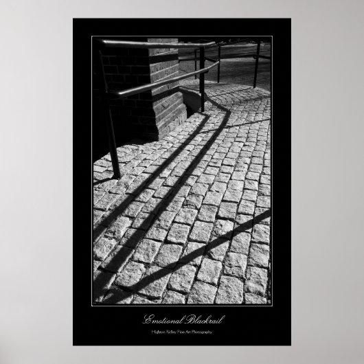 Emotionales Blackrail im Stil der Kunstgalerie Poster (Vorne)