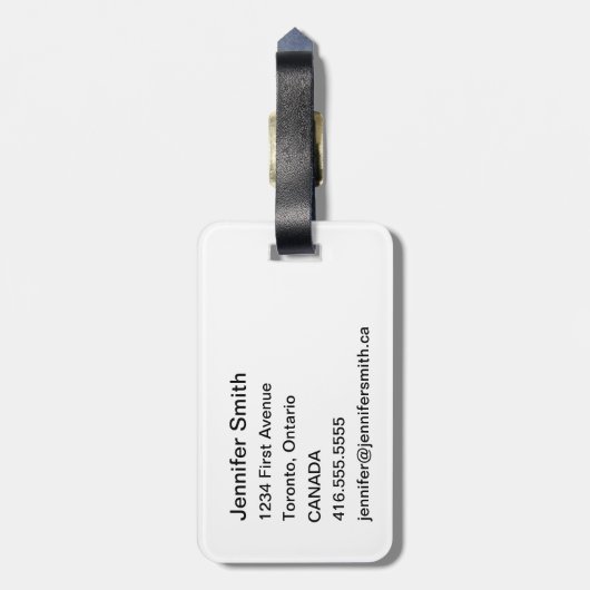 Emotionales Gepäck Gepäckanhänger (Rückseite vertikal)