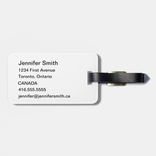 Emotionales Gepäck Gepäckanhänger (Rückseite horizontal)