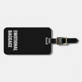 Emotionales Gepäck Sarcastic Funny Sprichwort Gepäckanhänger (Vorderseite horizontal)