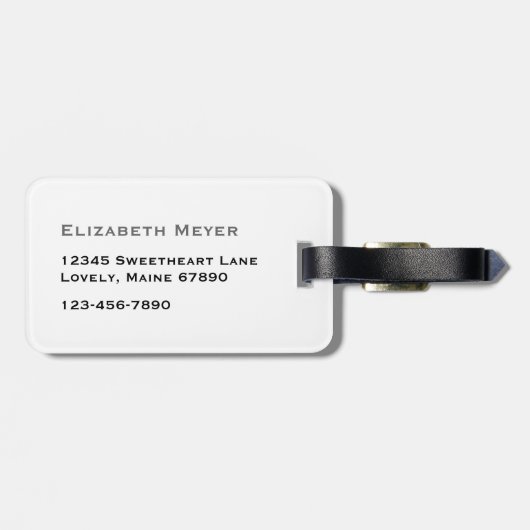 Emotionales Gepäck: Vorsicht - rosa, gelb Gepäckanhänger (Rückseite horizontal)