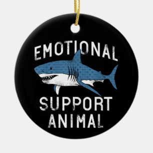 Emotionales Unterstützungstier Lustiger Gruseliger Keramik Ornament