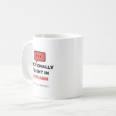 Emotionally Fluent In Sarcasm Funny Mug Kaffeetasse (Vorderseite Links)