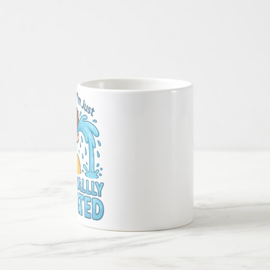Emotionally Hydrated Funny Crying Cartoon Kaffeetasse (Mittel)