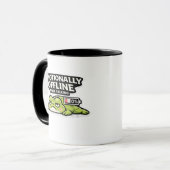 Emotionally Offline After Talking Frog Design Tasse (Vorderseite Links)