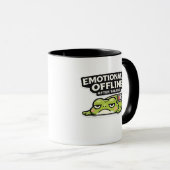 Emotionally Offline After Talking Frog Design Tasse (VorderseiteRechts)