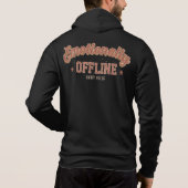 Emotionally Offline – Vintage Minimalist Hoodie (Rückseite)