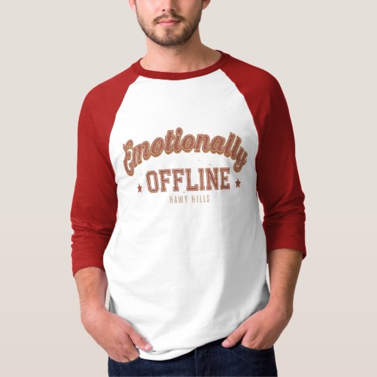 Emotionally Offline – Vintage Minimalist T-Shirt (Vorderseite)