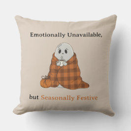 Emotionally Unavailable but Seasonally Festive Kissen