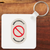"Emotionally Unavailable" Schlüsselanhänger (Rückseite)