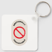 "Emotionally Unavailable" Schlüsselanhänger (Rückseite)