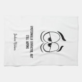 Emotionell erschöpft Funny Personalisiert Geschirrtuch (Horizontal)