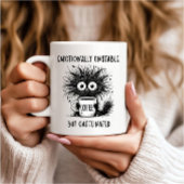 Emotionell instabil, aber koffeiniert lustige Katz Kaffeetasse