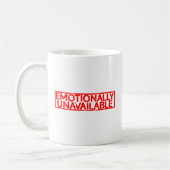 Emotionell nicht verfügbare Briefmarke Kaffeetasse (Links)