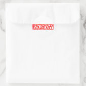 Emotionell nicht verfügbare Briefmarke Runder Aufkleber (Tasche)