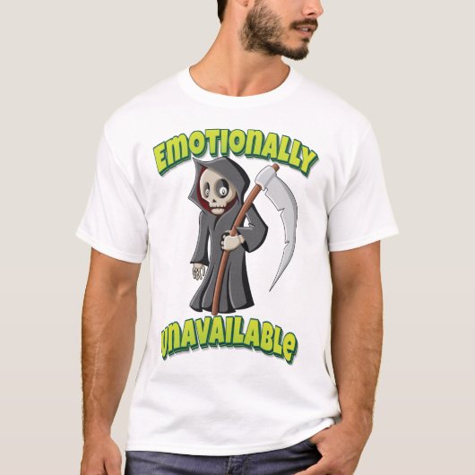 Emotionell unveräußerlicher Kawaii Grim Sensenmann T-Shirt (Vorderseite)