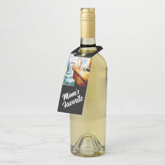 Emotionell zu motivieren, Logik zu rechtfertigen Flaschenanhänger (Angewinkelt)