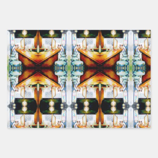 Emotionell zu motivieren, Logik zu rechtfertigen Geschenkpapier Set (Vorderseite 2)