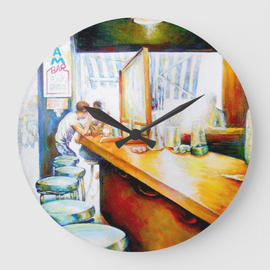 Emotionell zu motivieren, Logik zu rechtfertigen Große Wanduhr (Vorderseite)