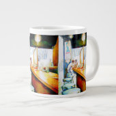 Emotionell zu motivieren, Logik zu rechtfertigen Jumbo-Tasse (Vorderseite Rechts)