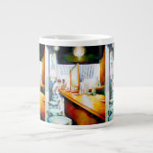 Emotionell zu motivieren, Logik zu rechtfertigen Jumbo-Tasse (Vorderseite)